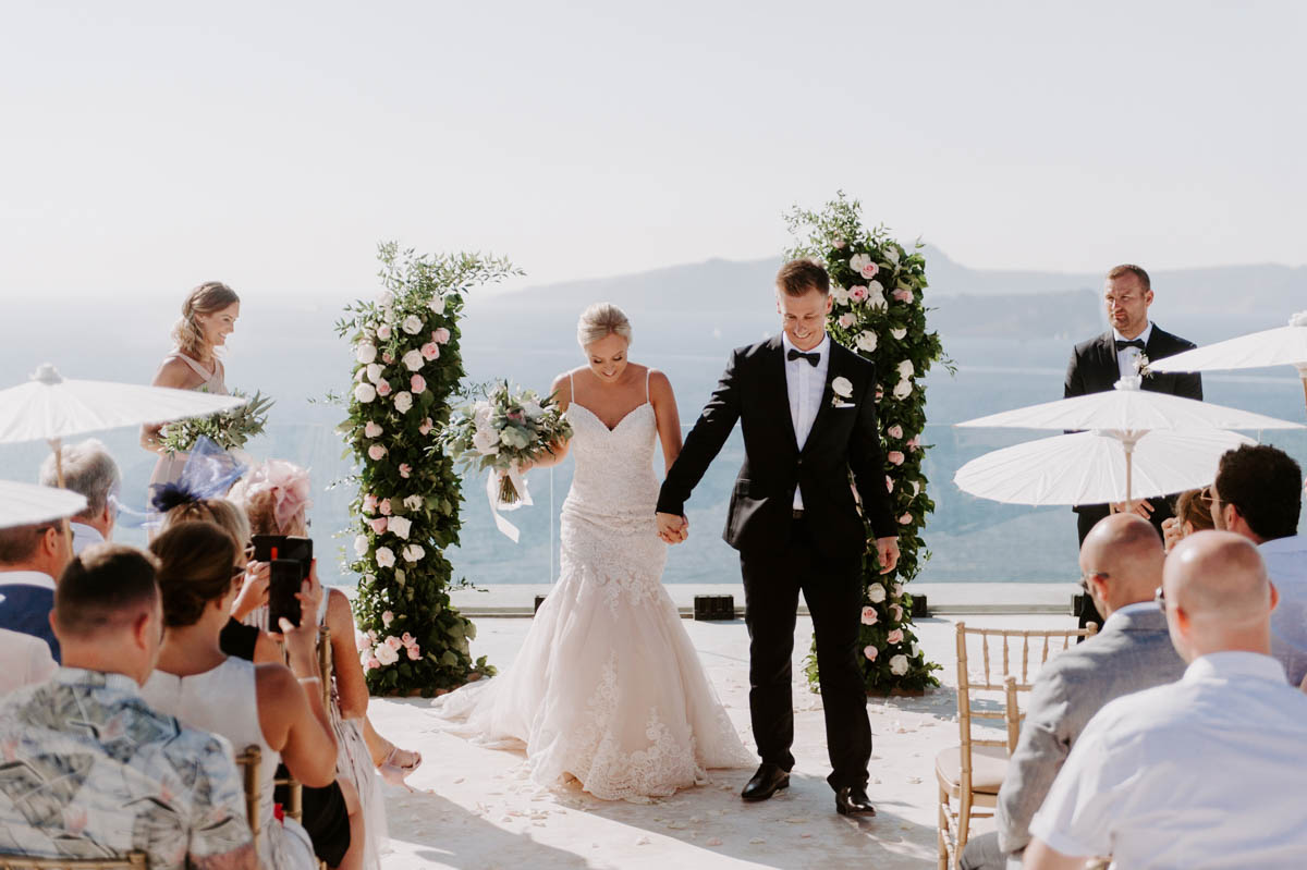 Romantic Wedding at Cavo Ventus, Santorini - StudioPhosart