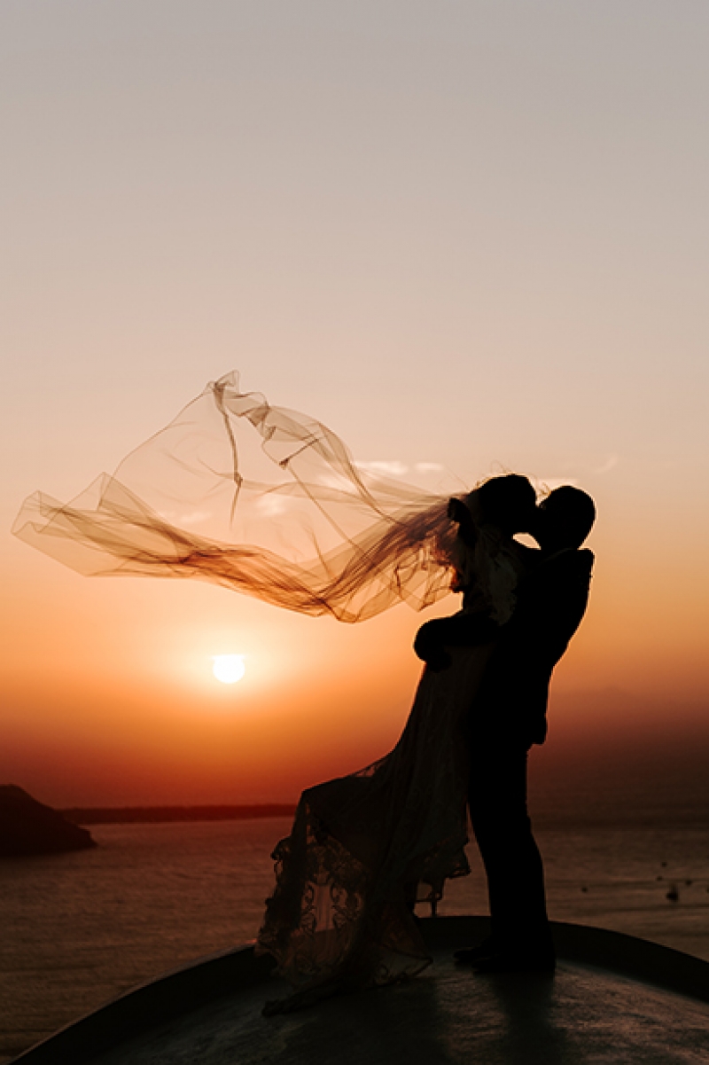 Santorini Sunset Wedding Next Day Shoot