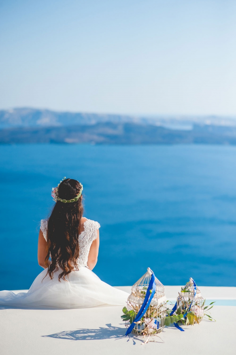 Santorini Wedding Inspiration at Aenaon Villas